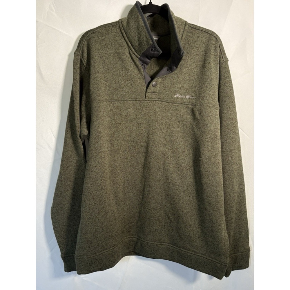Eddie Bauer Sweater Size XL Pullover‎ !/4 Button Long Sleeve